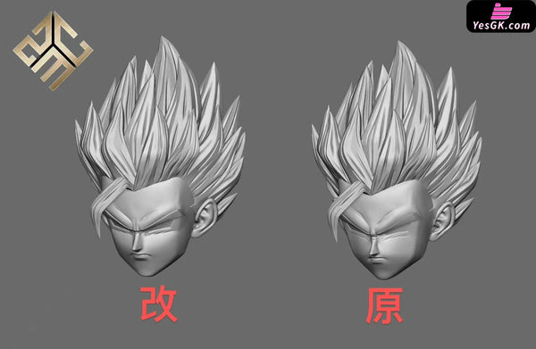 Dragon Ball ZMC Green Super Saiyan Gohan & Son Gohan GK Statue - ZMC Studio [Pre-Order] Dragon Ball