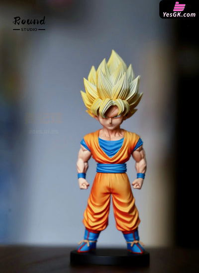 Dragon Team Z Fighters Son Goku & Son Gohan GK Statue - Round Studio [Pre-Order] Deposit / Super Saiyan Son Goku Dragon