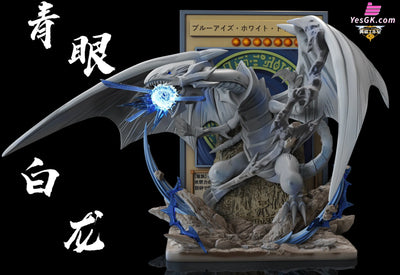 Duel Monsters/ Yu-Gi-Oh! - Blue-Eyes White Dragon Cards Resin Statue - WASP Studio [In Stock] Full Payment / White
