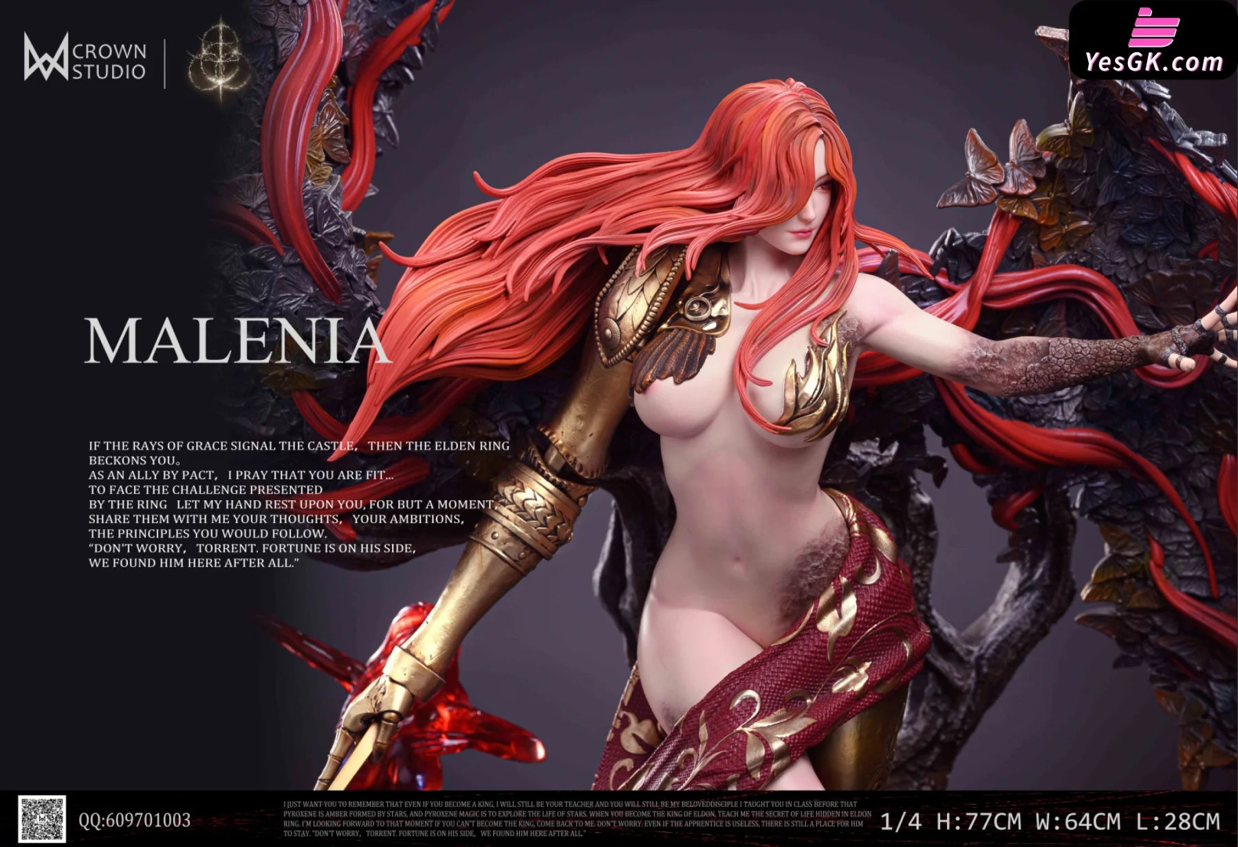 Elden Ring Malenia Statue - CROWN Studio YesGK Elden Ring Malenia Statue - CROWN Studio YesGK