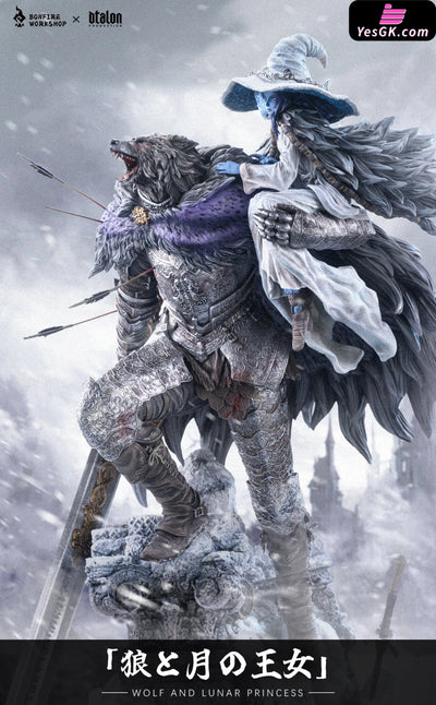 Elden Ring Ranni & Blaidd the Half-Wolf Wolf and Lunar Princess GK Statue - BONFIRE Studio [Pre-Order] Deposit Elden