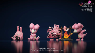 Elekid & Magby GK Statue - ZaoWu Museum Studio [Pre-Order Closed] Deposit / Pink Color Others