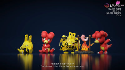Elekid & Magby GK Statue - ZaoWu Museum Studio [Pre-Order Closed] Deposit / Primary Color Others