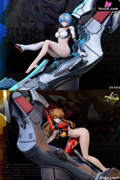 EVA Asuka Langley & Ayanami Rei 1/6 GK Statue - Pink Lady Studio [Pre-Order] Deposit / Asuka + Rei EVA