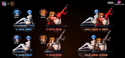 Neon Genesis Evangelion Bb#9 #10 Rei Ayanami Asuka Resin Statue - Dragon Studio & Pop Studio [Pre -
