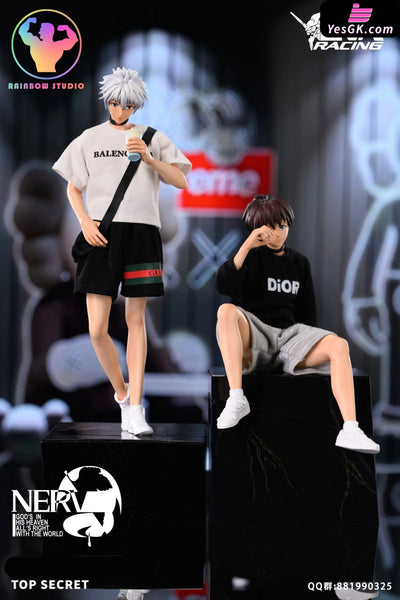 Neon Genesis Evangelion Street Fashion Series Kaworu Nagisa Shinji Ikari Statue - Rainbow Studio