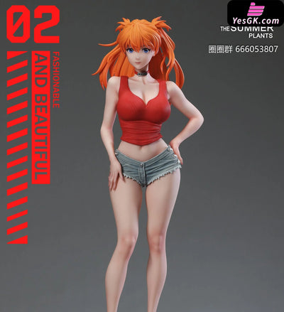 EVA Summer Girlfriend Series Campus Belle Asuka GK Statue - THE SUMMER PLANTS Studio [Pre-Order] Deposit EVA