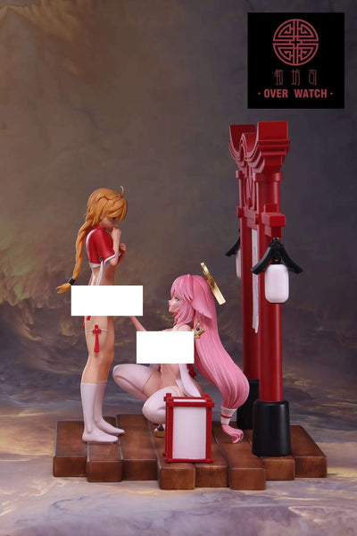 Genshin Impact Festival activities at the shrine Aether & Yae Miko Statue - OVER WATCH Studio [In-Stock]