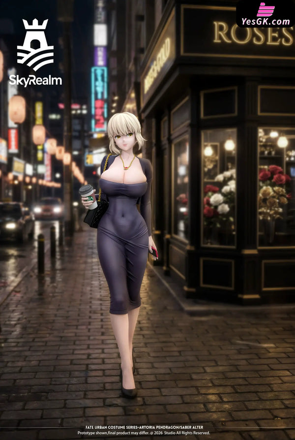 Fate Urban Series Artoria Pendragon 1/6 Statue - SkyRealm Studio [Pre-Order] - Deposit / Black Clothing - Fate