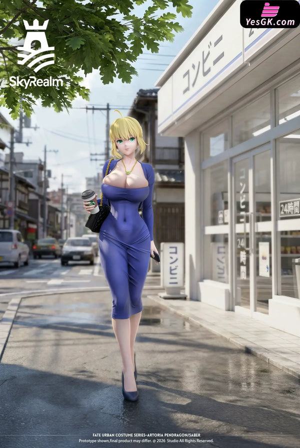 Fate Urban Series Artoria Pendragon 1/6 Statue - SkyRealm Studio [Pre-Order] - Deposit / Blue Clothing - Fate