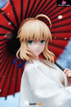 Fate White Kimono Saber Artoria Pendragon 1/4 Statue - QuietArt Studio [In-Stock] - Fate