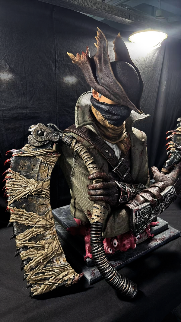 Bloodborne Meat Saw & Hunter Pistol Hunter Bust GK Statue - Panda Studio [In-Stock]