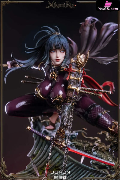Female Ninja Mikami Rin Statue - JuHun Create Studio