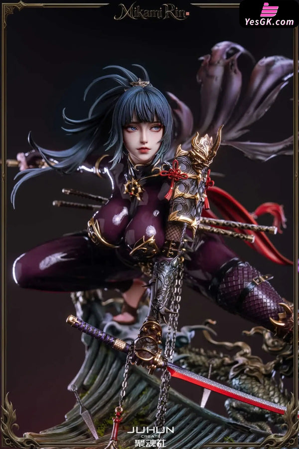 Female Ninja Mikami Rin Statue - JuHun Create Studio