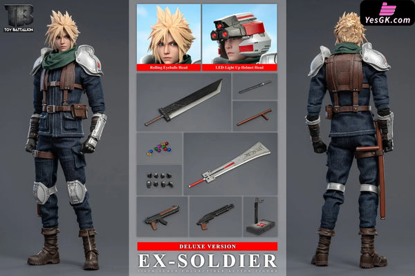 Final Fantasy 1/6 SOLDIER Cloud Strife TB025A TB025B Action Figure - TOYS BATTALION Studio [Pre-Order] Final Fantasy