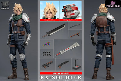 Final Fantasy 1/6 SOLDIER Cloud Strife TB025A TB025B Action Figure - TOYS BATTALION Studio [Pre-Order] Deposit / Deluxe