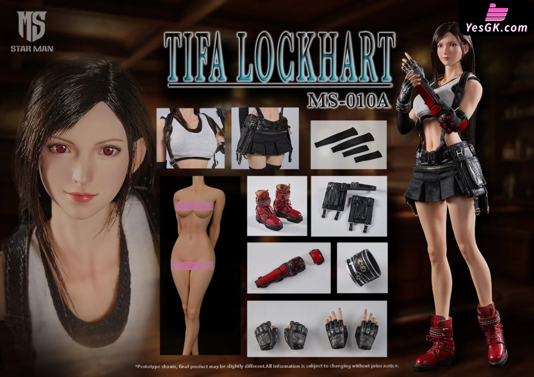 Final Fantasy 7 1/6 Tifa Lockhart Action Figure - Star Man