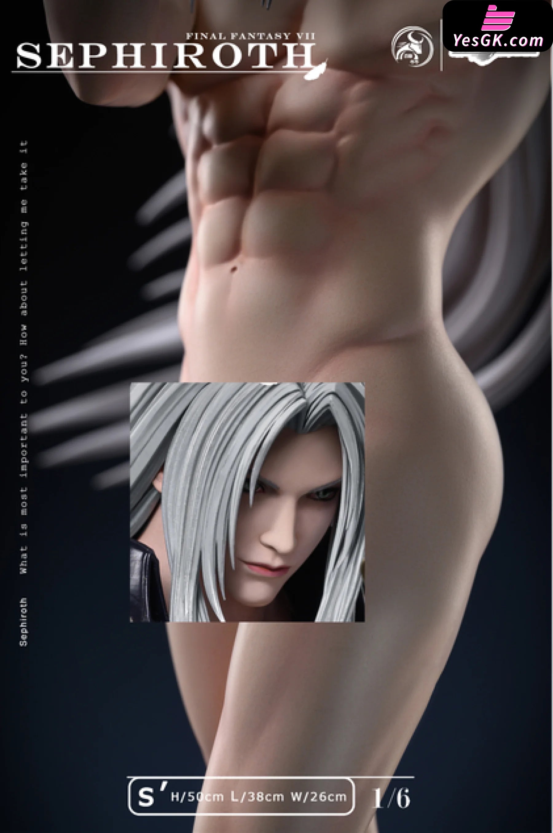 IuIu 💬 on X: sephiroth statue at the square enix store.lemme  talk to u  / X