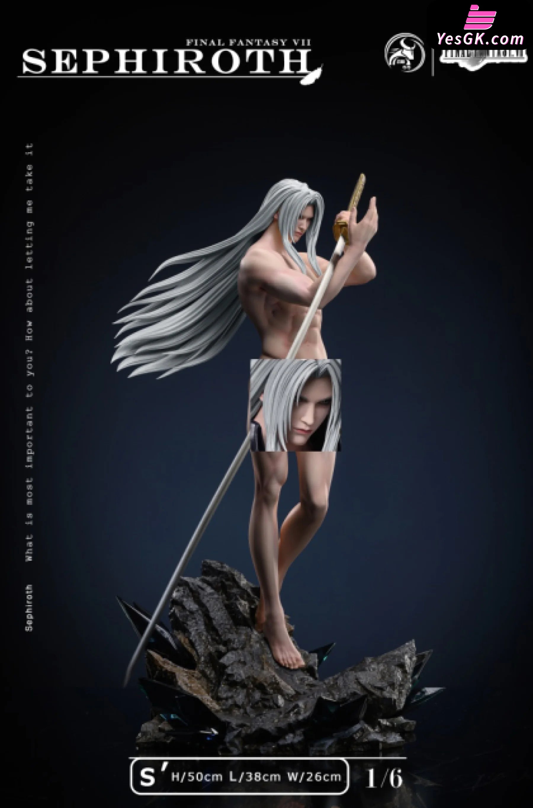 IuIu 💬 on X: sephiroth statue at the square enix store.lemme  talk to u  / X
