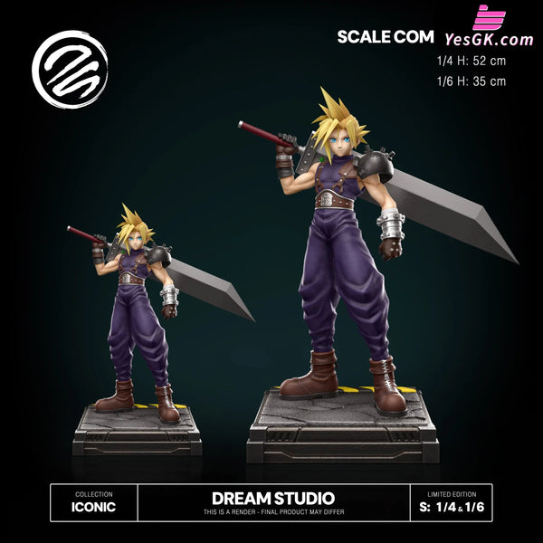 Final Fantasy OG Cloud FFVII GK Statue - Dream Studio [Pre-Order] Final Fantasy