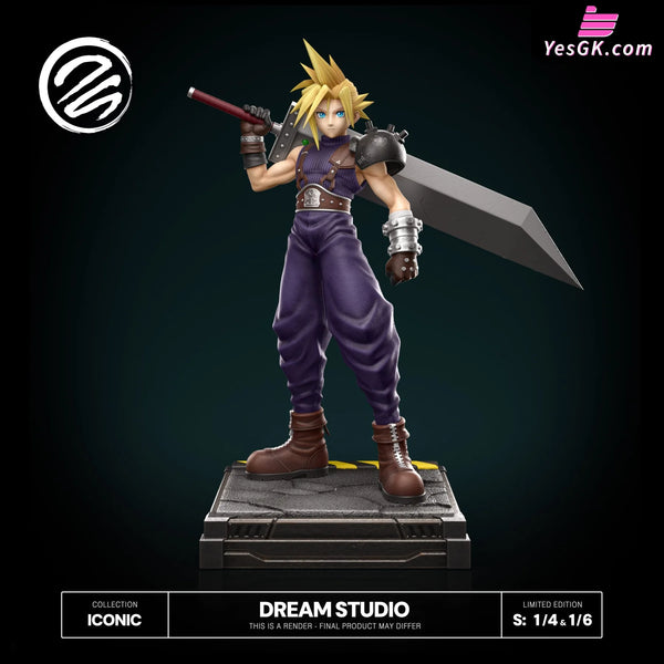 Final Fantasy OG Cloud FFVII GK Statue - Dream Studio [Pre-Order] Deposit / 1/4 Scale Final Fantasy