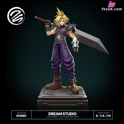Final Fantasy OG Cloud FFVII GK Statue - Dream Studio [Pre-Order] Deposit / 1/4 Scale Final Fantasy