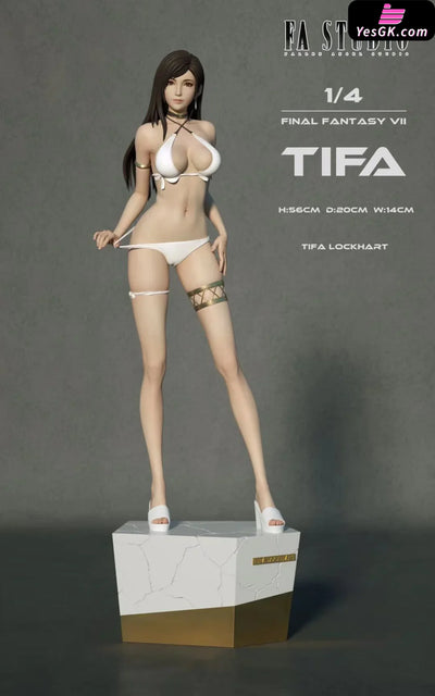 Final Fantasy Tifa Lockhart 1/4 GK Statue - Fallen Angel Studio [In-Stock] - Full Payment / Regular Edition / White