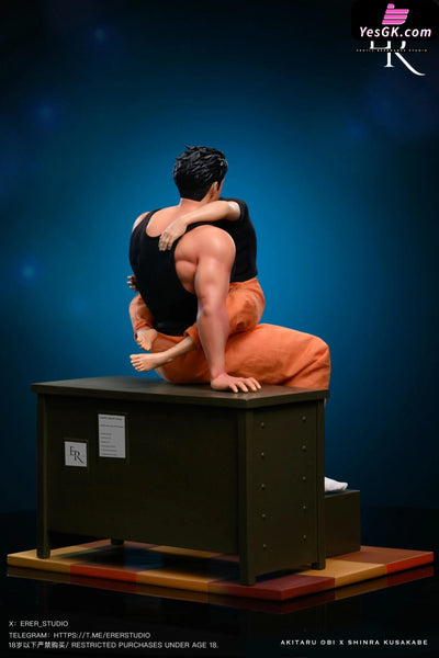 Fire Force Special Training with the Captain Akitaru Obi & Shinra Kusakabe GK Statue - Erotic Resonance Studio