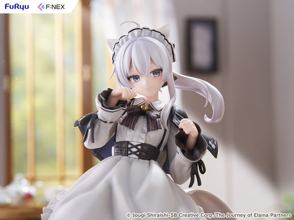 Wandering Witch: The Journey of Elaina Elaina Cat Ear Cafe Ver. 1/7 Scale Figure (Licensed) - FuRyu [Pre-Order]