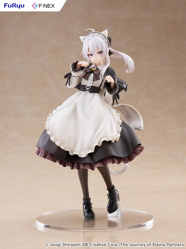 Wandering Witch: The Journey of Elaina Elaina Cat Ear Cafe Ver. 1/7 Scale Figure (Licensed) - FuRyu [Pre-Order]