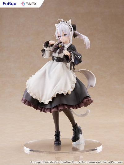 Wandering Witch: The Journey of Elaina Elaina Cat Ear Cafe Ver. 1/7 Scale Figure (Licensed) - FuRyu [Pre-Order]