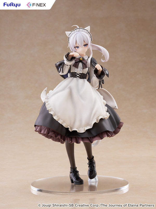 Wandering Witch: The Journey of Elaina Elaina Cat Ear Cafe Ver. 1/7 Scale Figure (Licensed) - FuRyu [Pre-Order]
