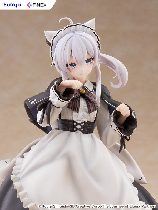 Wandering Witch: The Journey of Elaina Elaina Cat Ear Cafe Ver. 1/7 Scale Figure (Licensed) - FuRyu [Pre-Order]