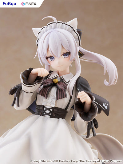 Wandering Witch: The Journey of Elaina Elaina Cat Ear Cafe Ver. 1/7 Scale Figure (Licensed) - FuRyu [Pre-Order]