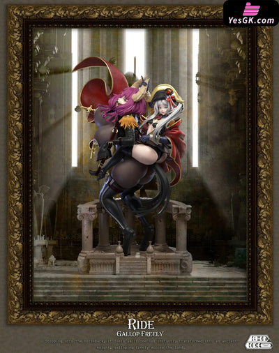 Frieren: Beyond Journey’s End Frieren & Aura cosplaying Napoleon Crossing the Alps GK Statue - Demon Core Studio