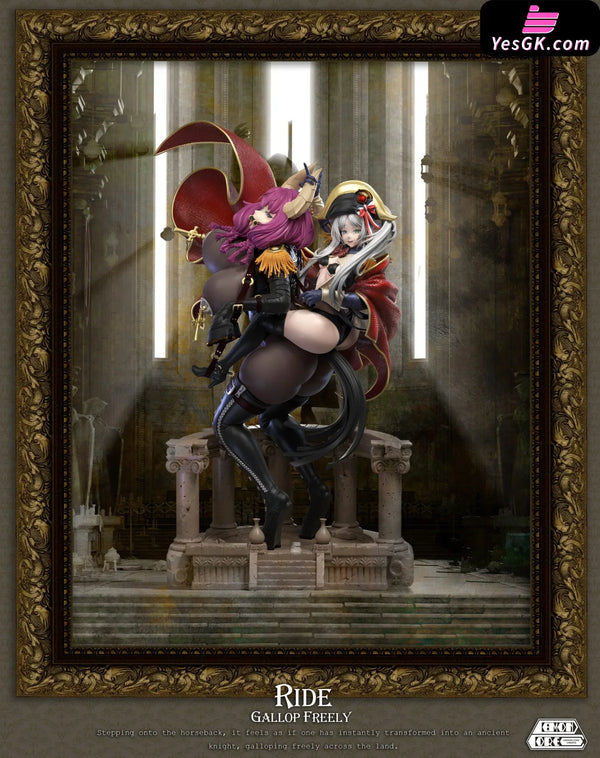 Frieren: Beyond Journey’s End Frieren & Aura cosplaying Napoleon Crossing the Alps GK Statue - Demon Core Studio