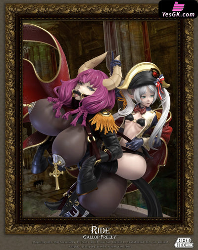 Frieren: Beyond Journey’s End Frieren & Aura cosplaying Napoleon Crossing the Alps GK Statue - Demon Core Studio