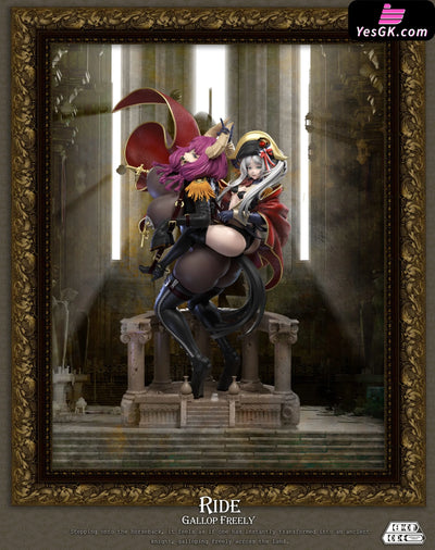 Frieren: Beyond Journey’s End Frieren & Aura cosplaying Napoleon Crossing the Alps GK Statue - Demon Core Studio
