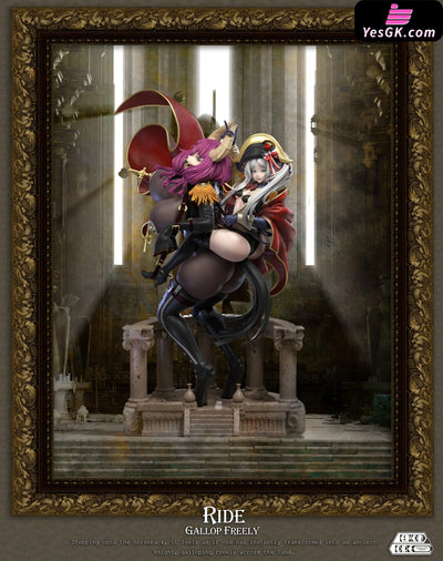 Frieren: Beyond Journey’s End Frieren & Aura cosplaying Napoleon Crossing the Alps GK Statue - Demon Core Studio