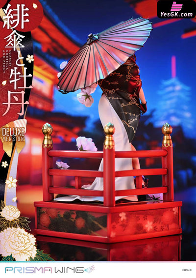 Fuzichoco Original Illustration Scarlet Umbrella And Peony 1/7 Scale Pre-Painted Figure - Prime 1