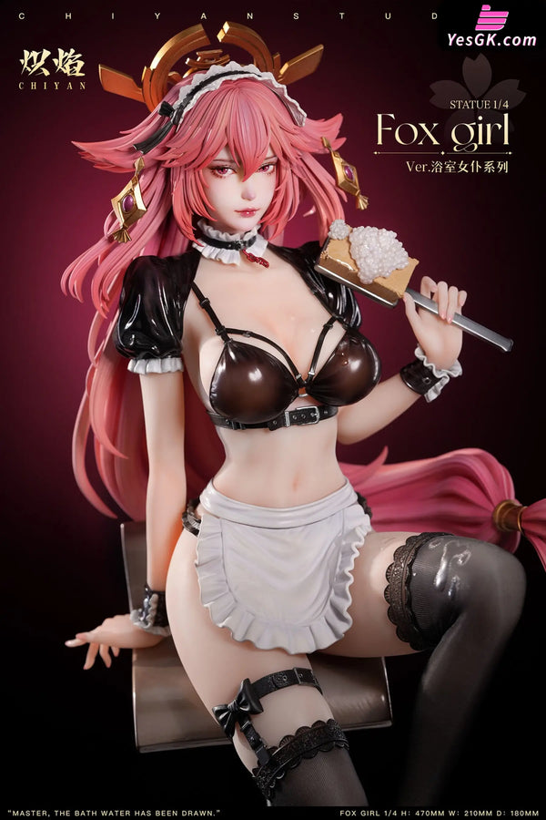 Genshin Impact Bathroom Maid Yae Miko & Ganyu Statue - CHIYAN Studio