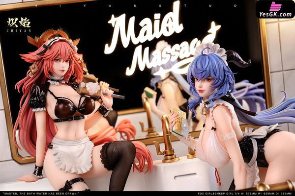 Genshin Impact Bathroom Maid Yae Miko & Ganyu Statue - CHIYAN Studio