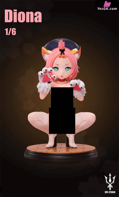 Genshin Impact Diona Resin Statue - HW Studio [Pre-Order Closed] Full Payment / 1/6 Scale / NSFW 18 + Statue Genshin