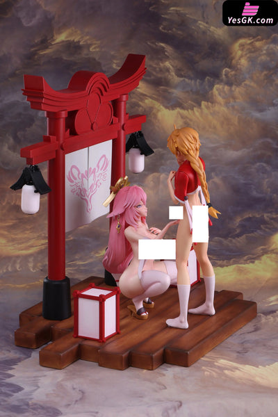 Genshin Impact Festival activities at the shrine Aether & Yae Miko Statue - OVER WATCH Studio [In-Stock] Genshin Impact