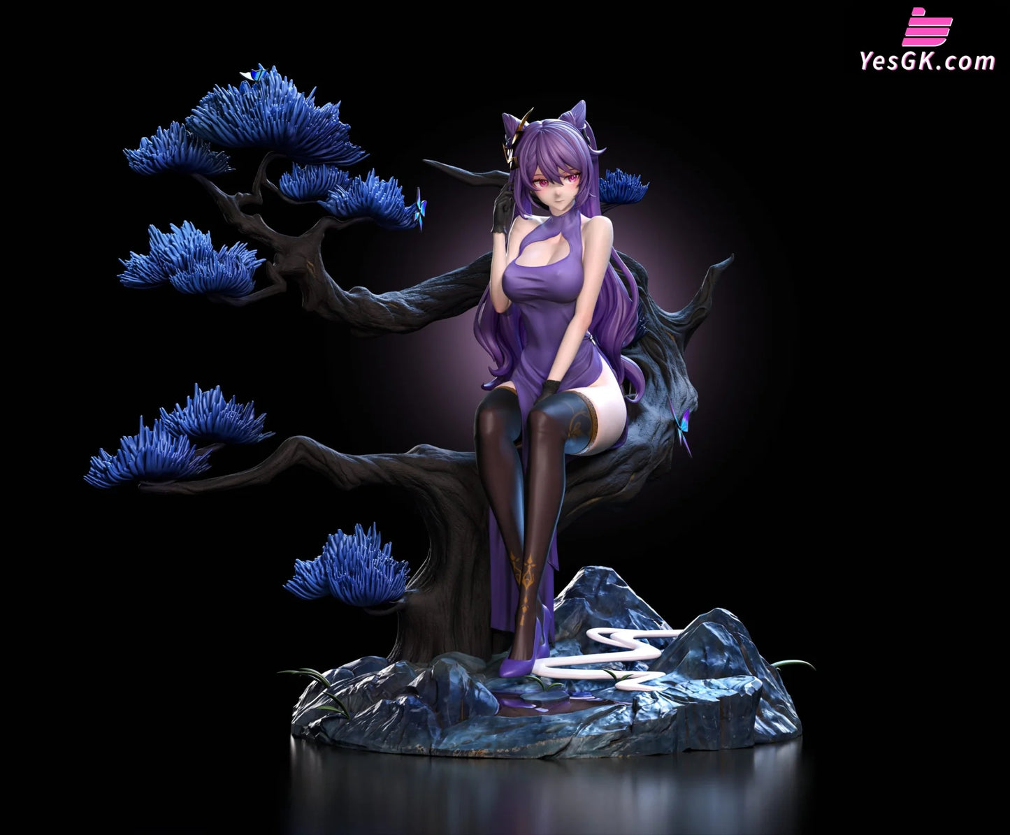 Genshin Impact Keqing B Version Resin Statue - Lou Lan Studio [Pre-Order] Full-Payment / 1.Clothed