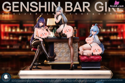 Genshin Impact Nightclub Ganyu & Shenhe Raiden Shogun Statue - Illegal Factory Studio [Pre-Order]