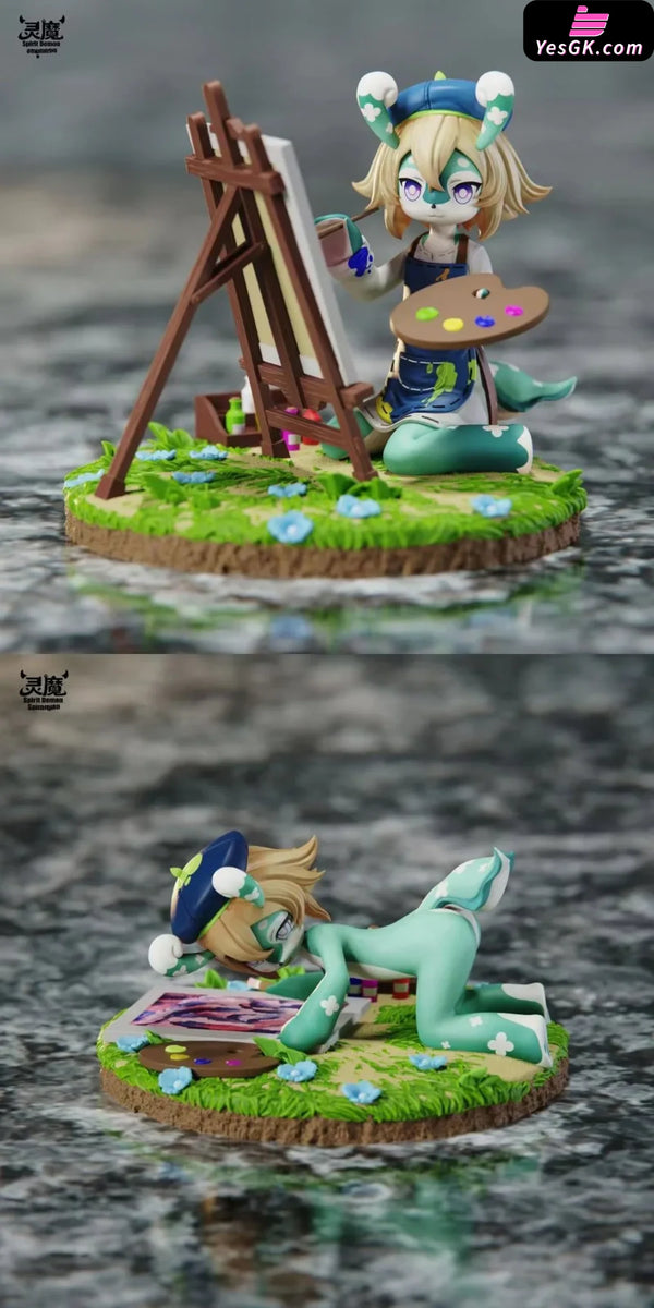 Genshin Impact Painter Mameh 1/6 GK Statue - Spirit Demon Studio [In-Stock] - Full Payment / A + B Version - Genshin