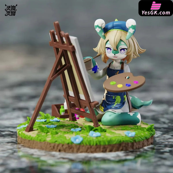 Genshin Impact Painter Mameh 1/6 GK Statue - Spirit Demon Studio [In-Stock] - Full Payment / A Version - Genshin Impact