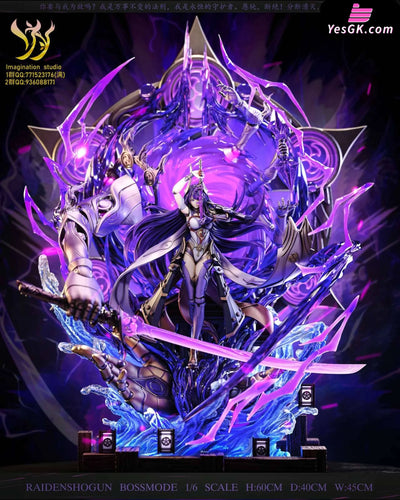 Genshin Impact Raiden Shogun 1/6 GK Statue - Imagination Studio [In-Stock] - Full Payment / Character + DLC(Nude)
