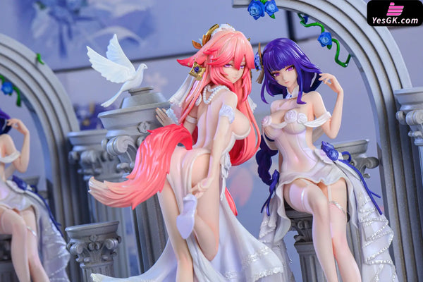Genshin Impact Raiden Shogun x Yae Miko 1/6 GK Statue - Hakimi Studio [In-Stock] - Genshin Impact